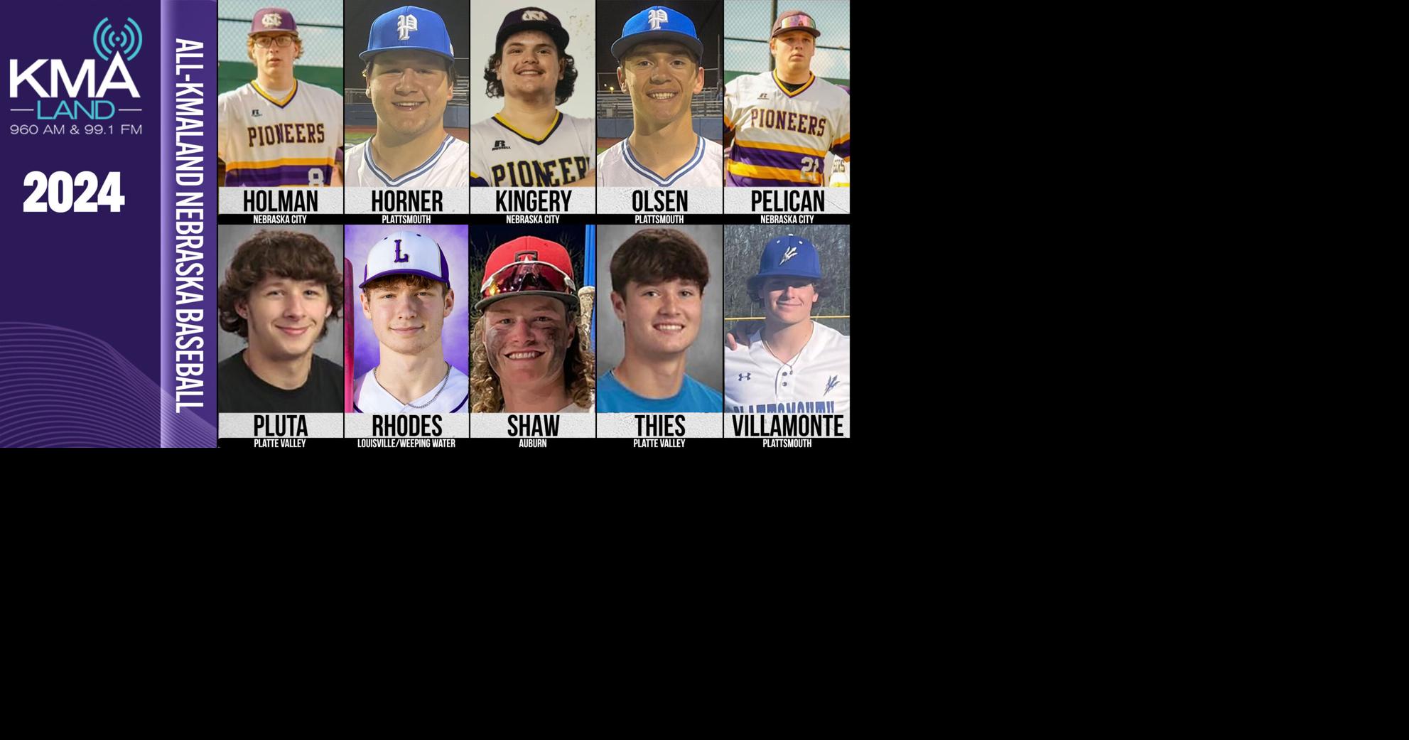 Presenting the 2024 AllKMAland Nebraska Baseball Team Sports