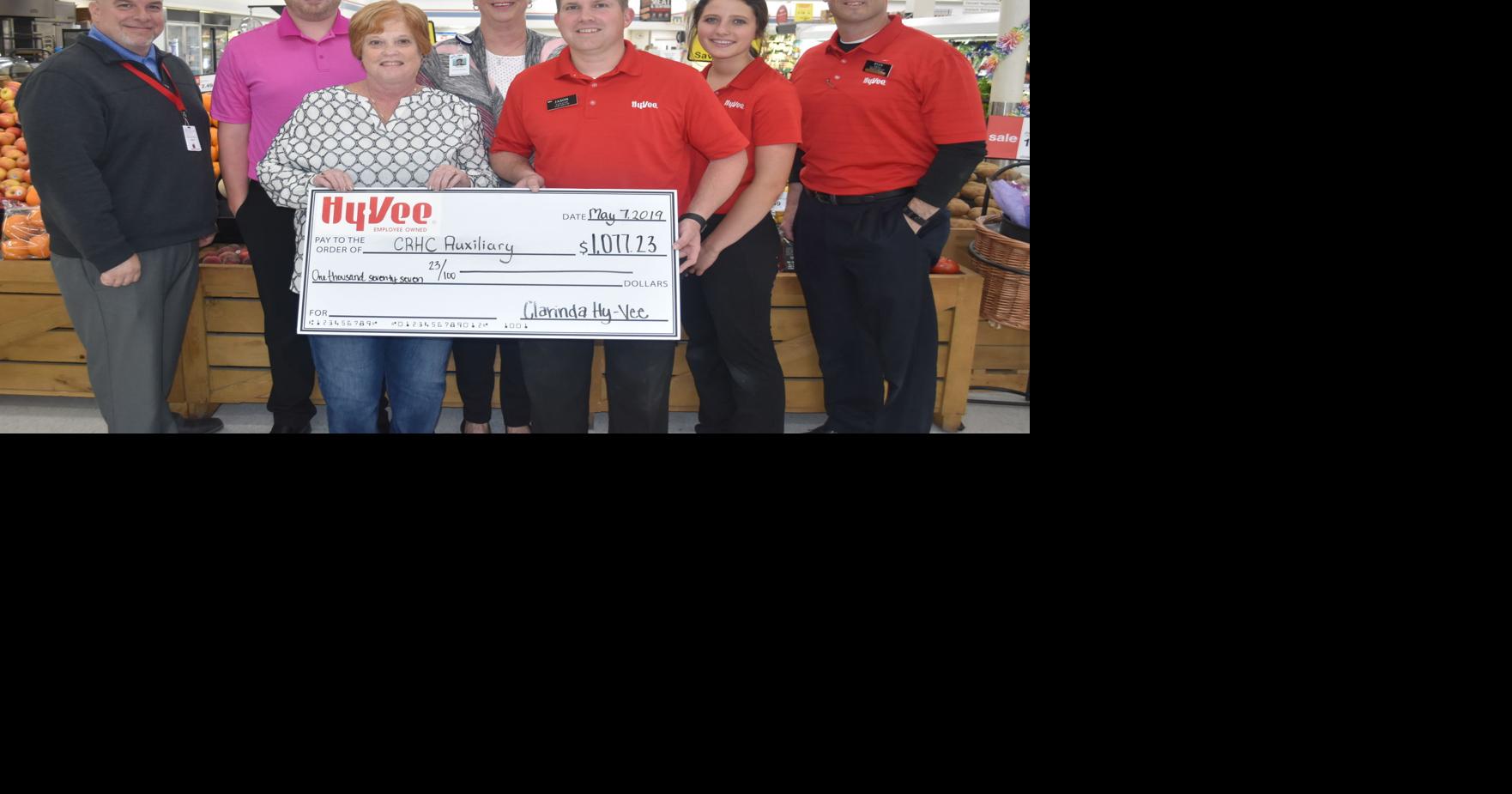 Clarinda HyVee celebrates 80 years with donation to CRHC News