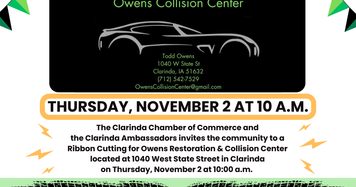 Ribbon Cutting for Owens Restoration & Collision | Calendar | kmaland.com