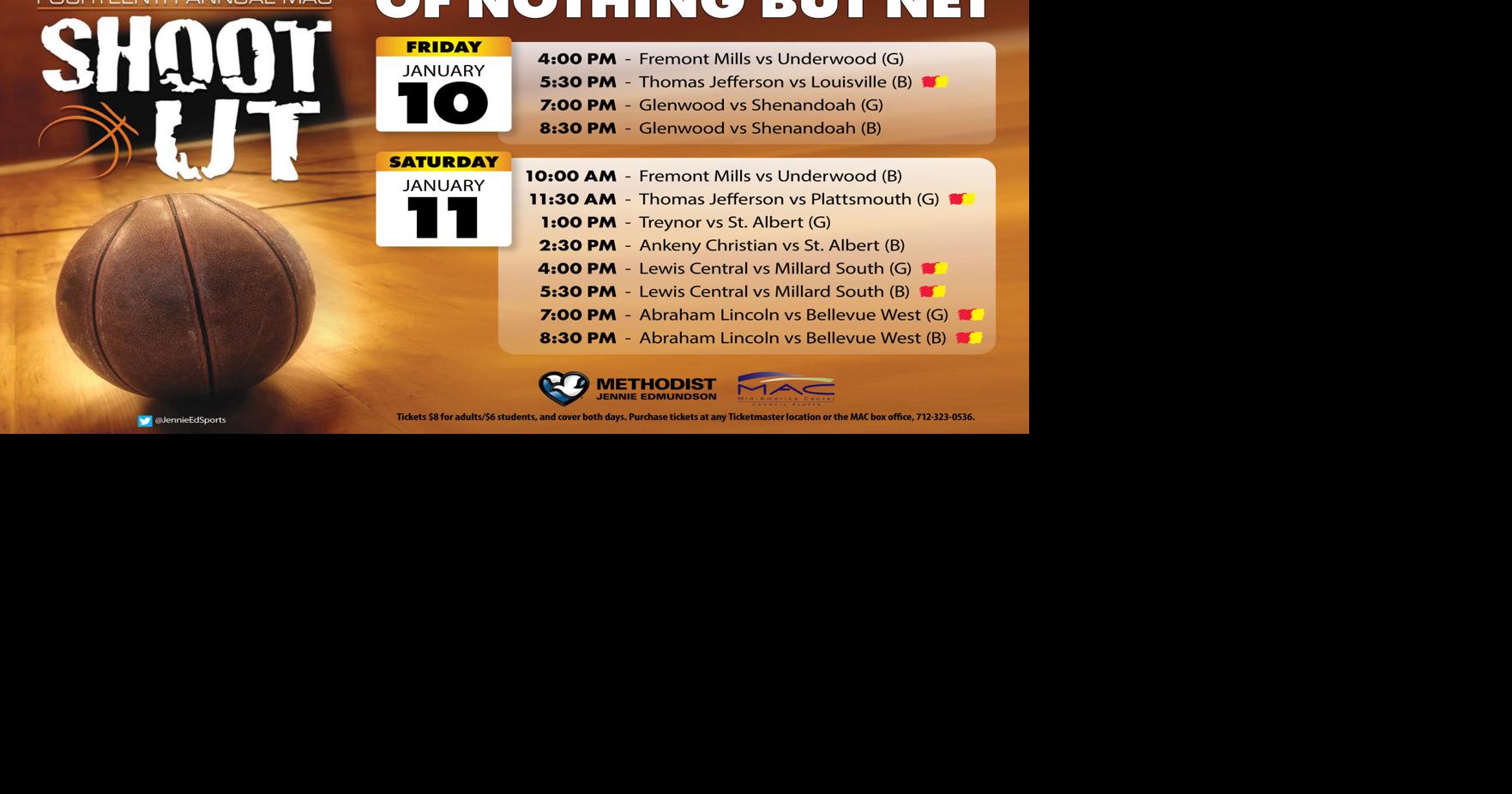 MAC Shootout to host 14 games next weekend Sports