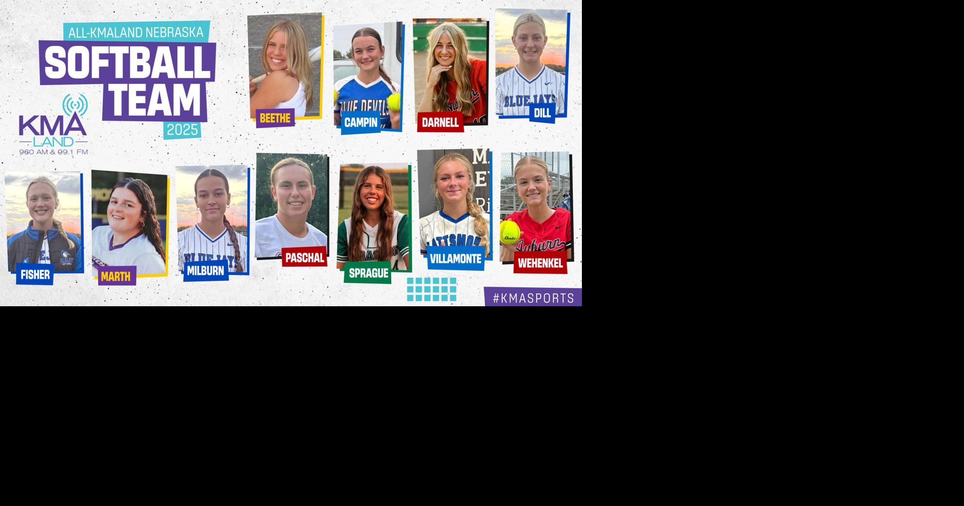 Presenting the 2025 All-KMAland Nebraska Softball Team | Sports ...