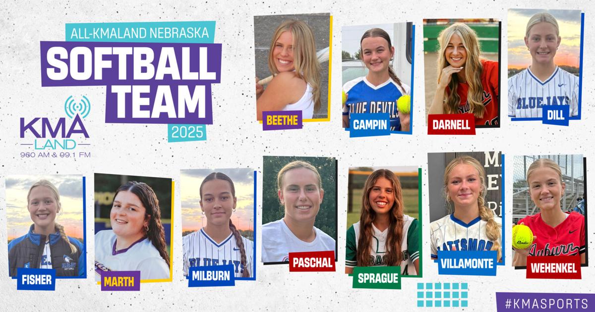 Nebraska Softball Roster Presenting the 2025 All-KMAland Nebraska Softball Team | Sports ...