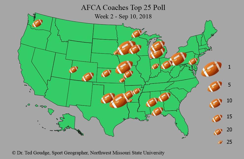Geography with Goudge D2 Top 25 Football Rankings News