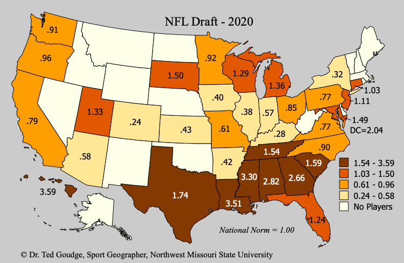 Pigskin geography