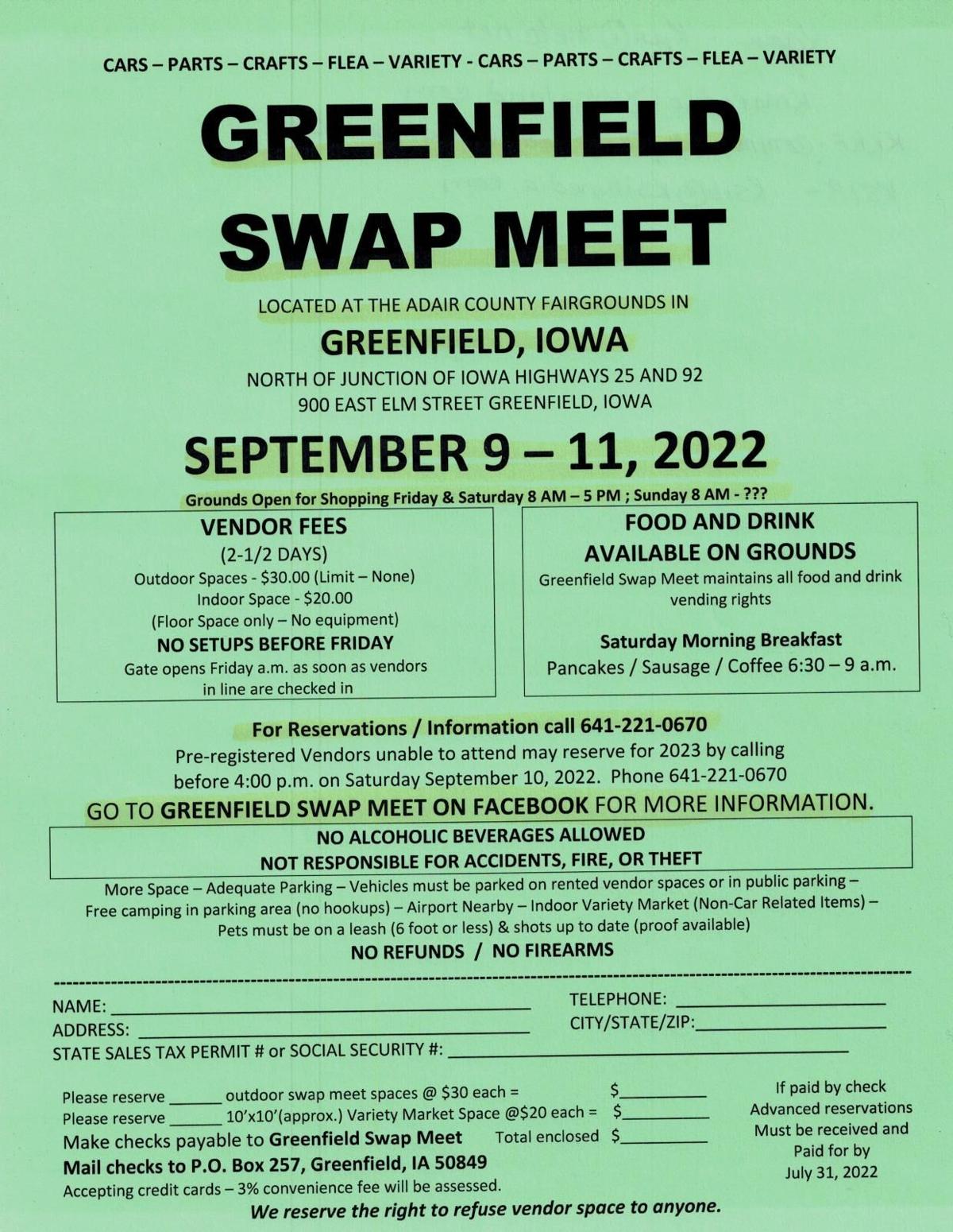 Greenfield Swap Meet