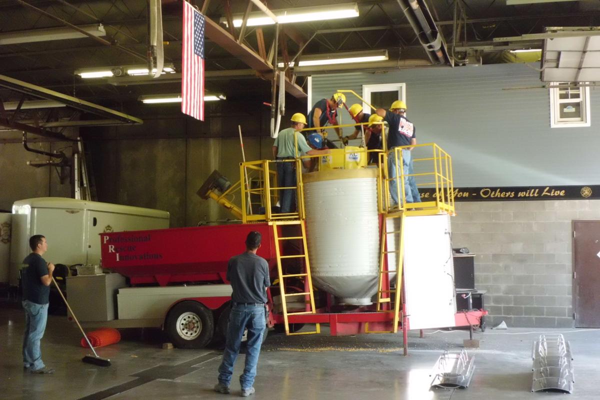 Training session focuses on grain bin rescues News