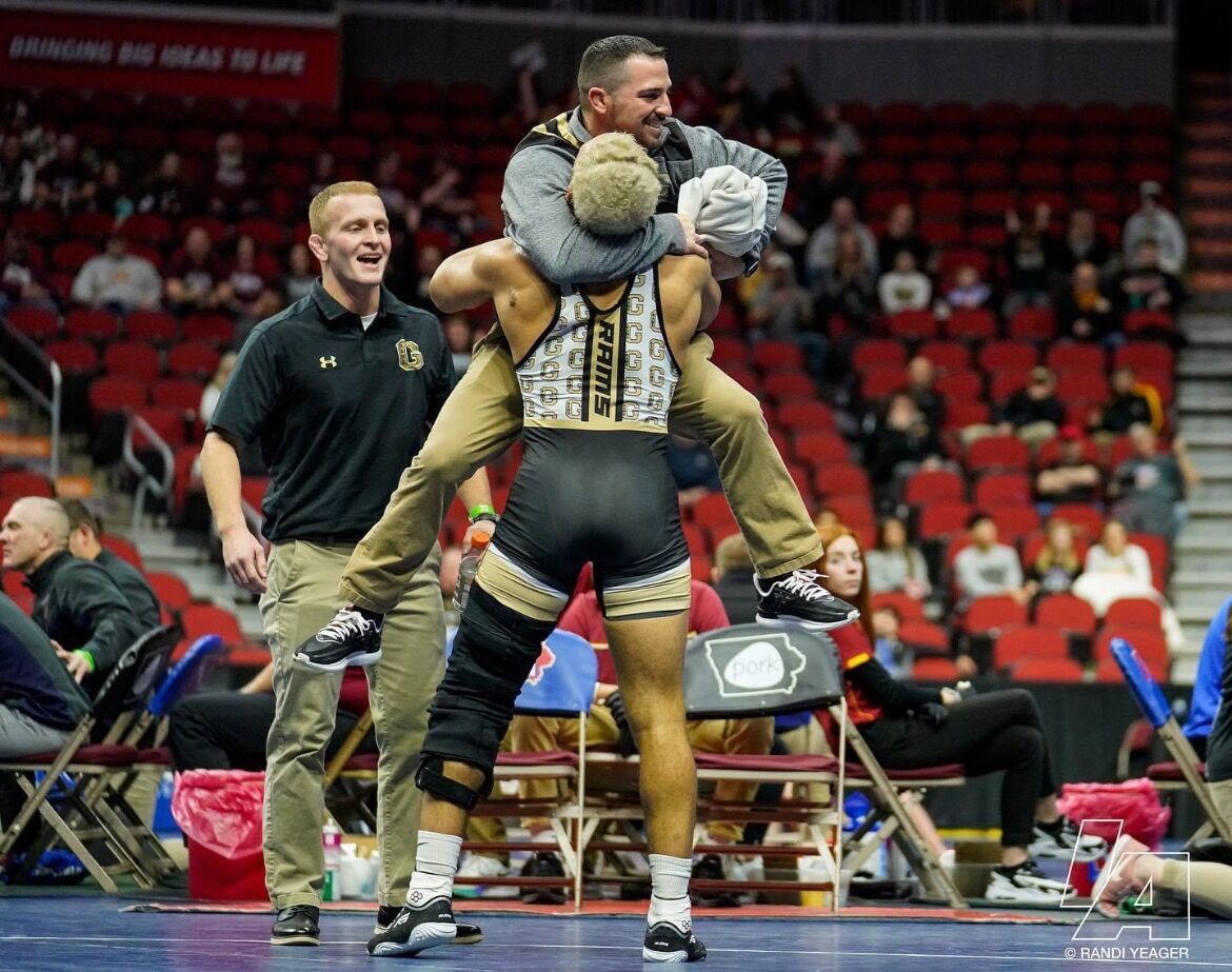 Des Moines, Iowa, USA. 15th Feb, 2017. Assumption's Sean Casey is