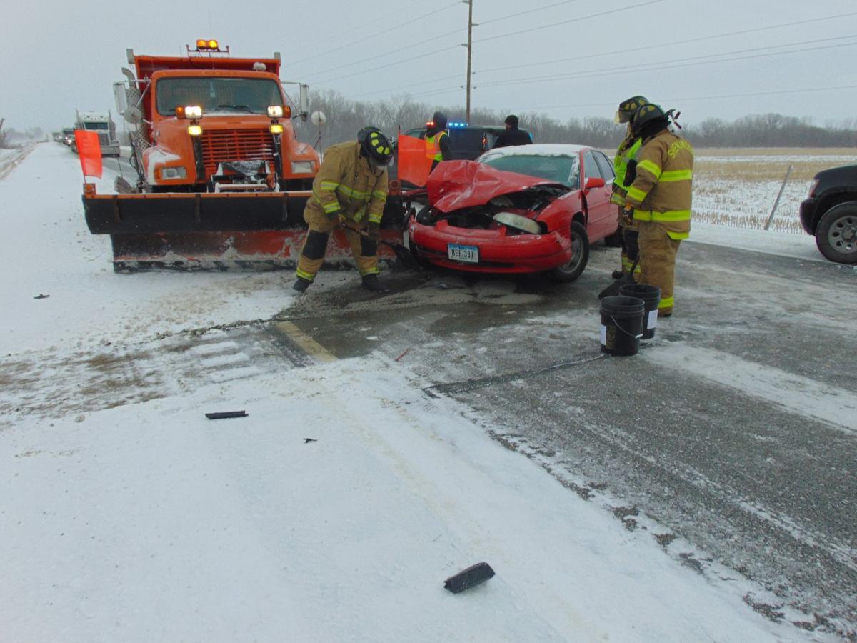 Carsnowplow wreck in Fremont County injures 2 News
