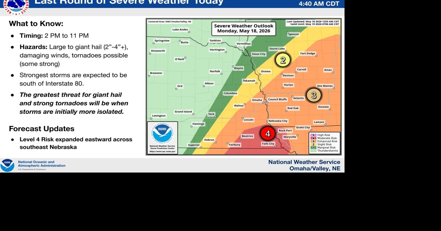Fourth severe weather round in KMAland today | News | kmaland.com