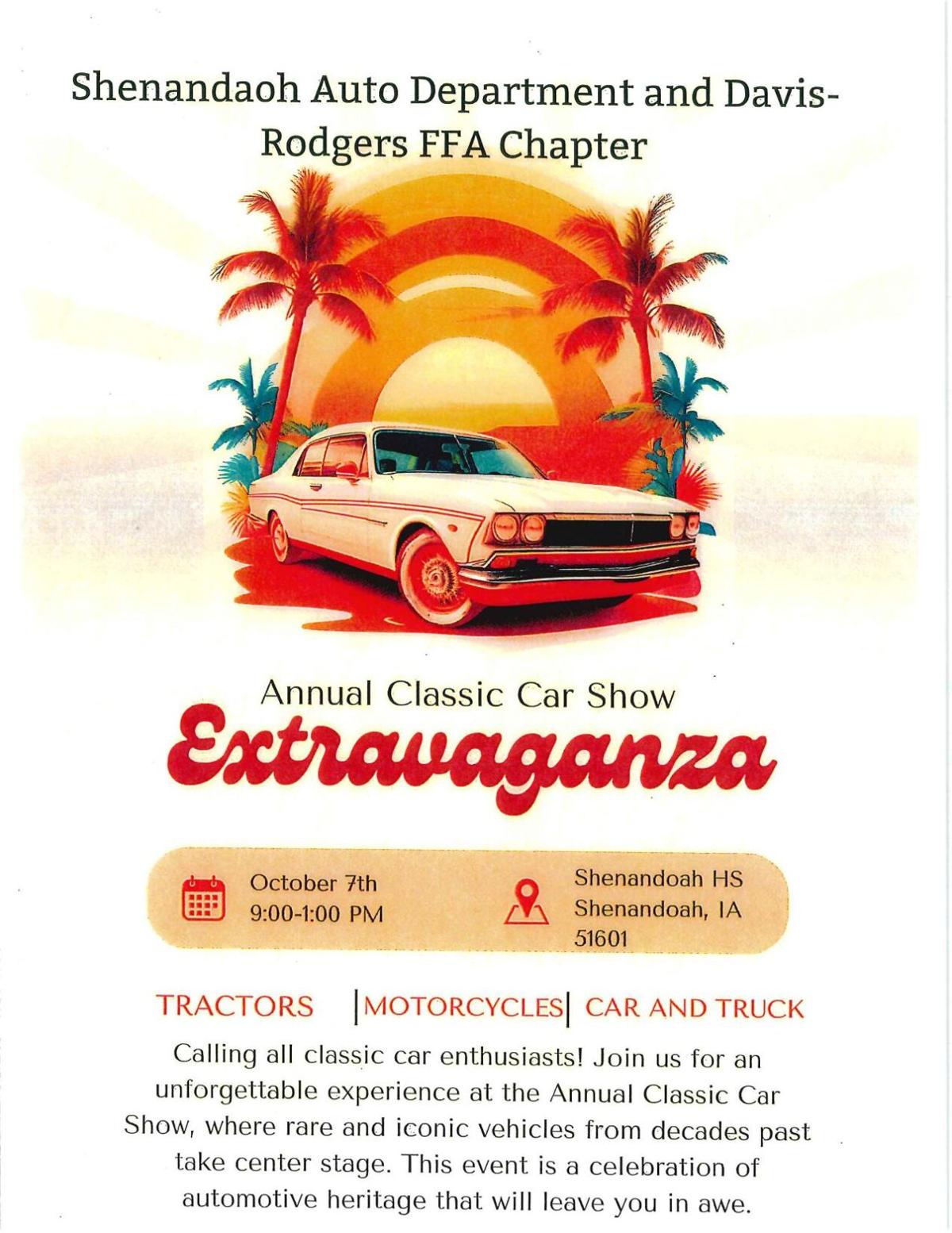 Shenandoah Auto Department and DavisRodgers FFA Chapter Annual Classic