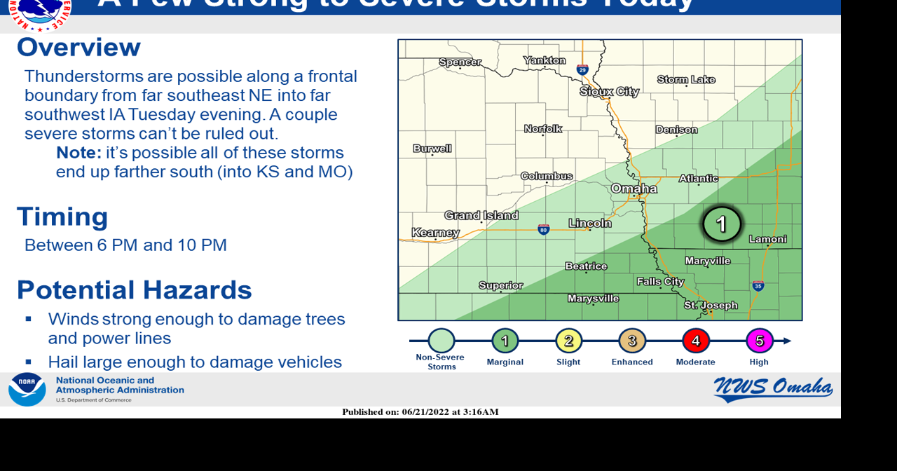 Severe weather possible Tuesday evening in KMAland | News | kmaland.com