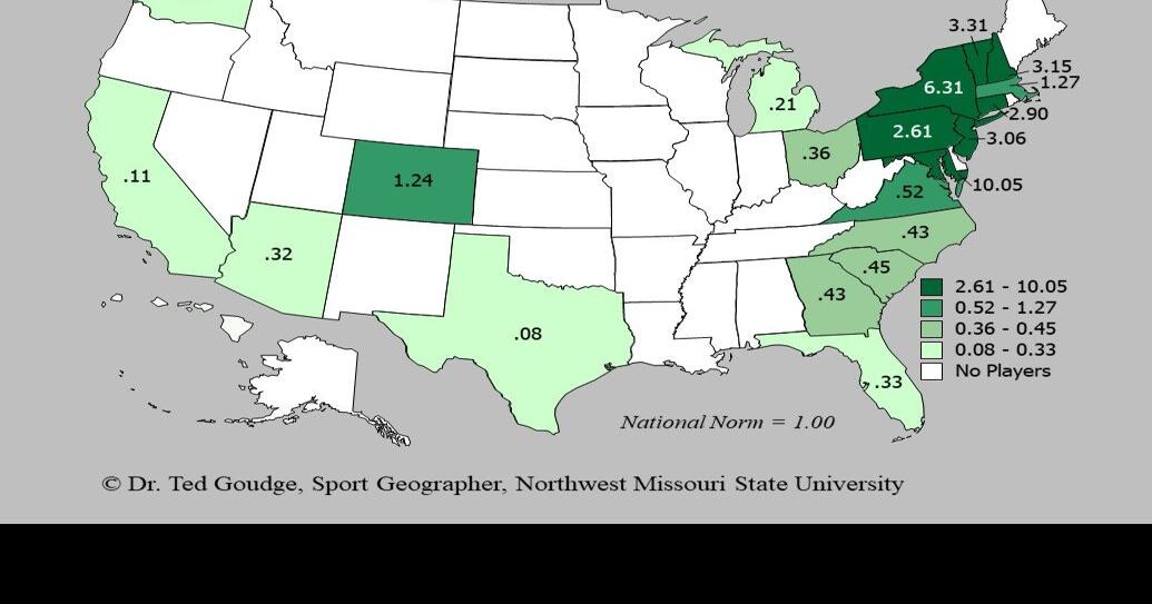 Geography with Goudge Pro Lacrosse Players Map, 2020 News
