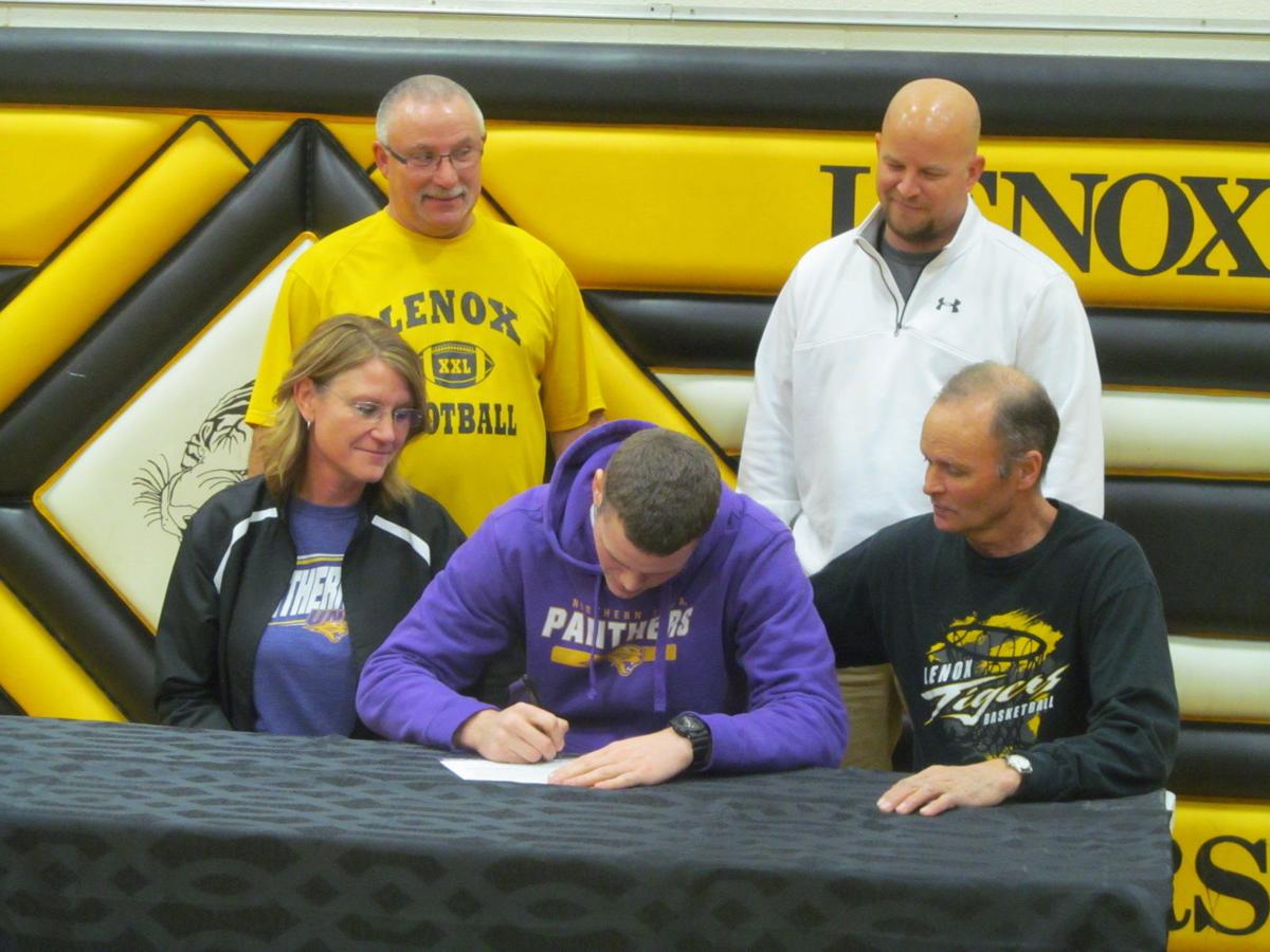 Lenox's Spencer Brown signs with Northern Iowa Football Sports