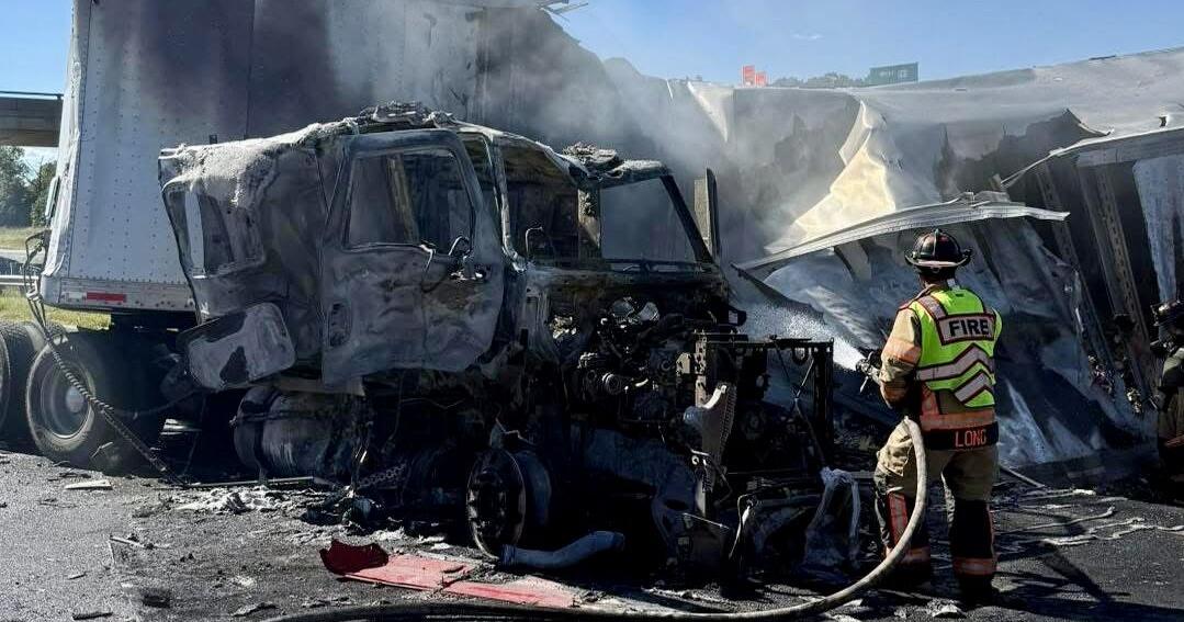 I-44 cross-median crash and burn involving three tractor trailers | Auto-accident | koamnewsnow.com