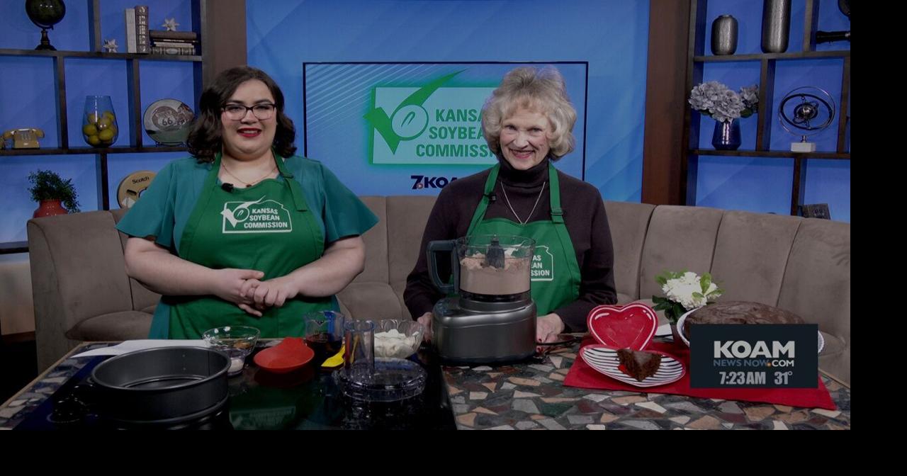 Kansas Soybean Commission: "No Workout Needed Chocolate Cake" recipe