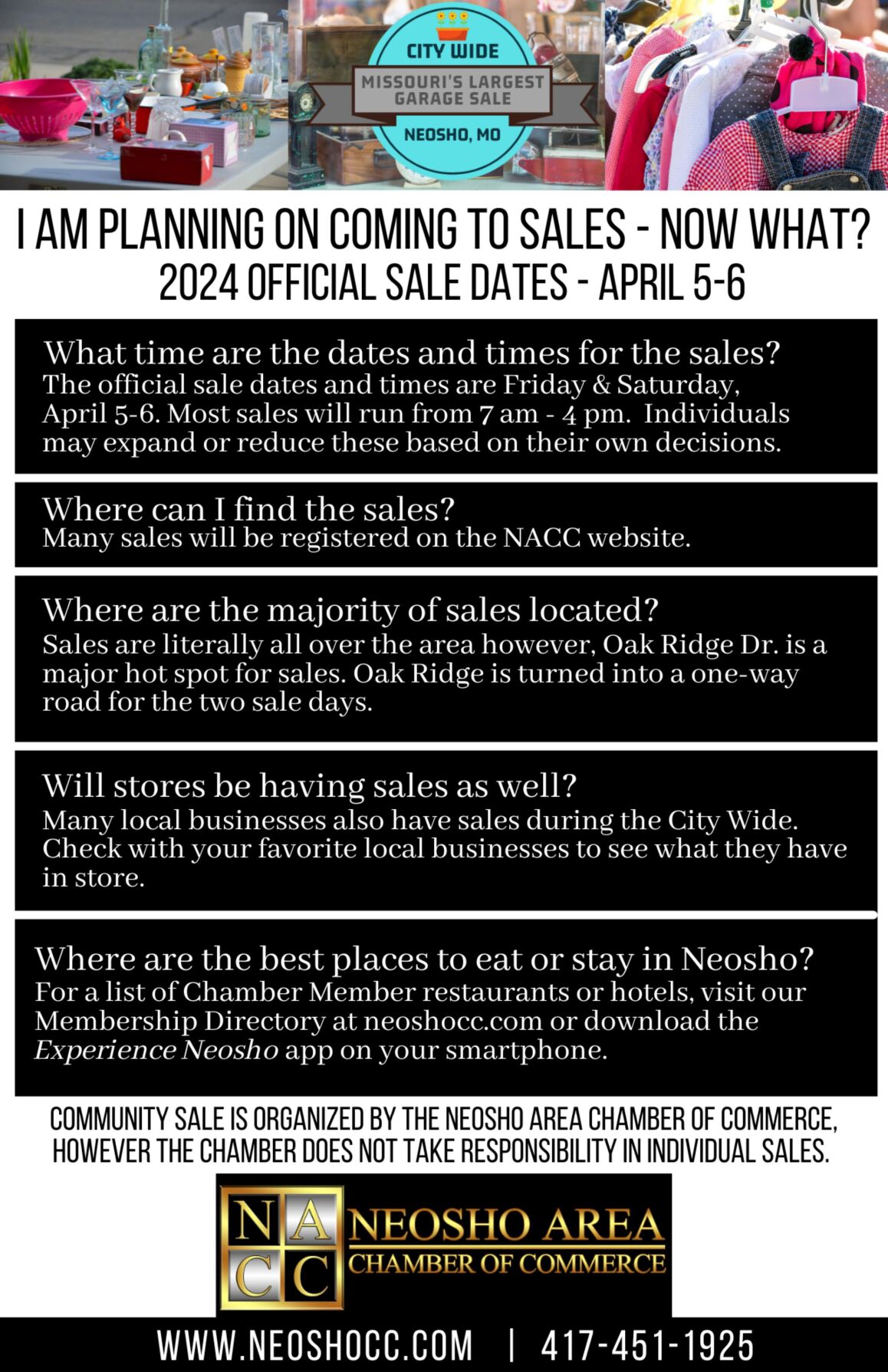 400+ sales expected at 2024 Neosho City Wide Garage Sale | Lifestyle