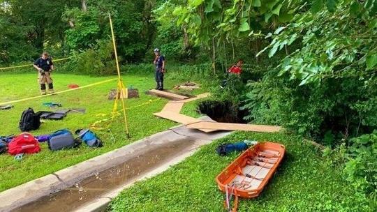 Nebraska teenager rescued from 12 ft sinkhole, trapped by concrete ...