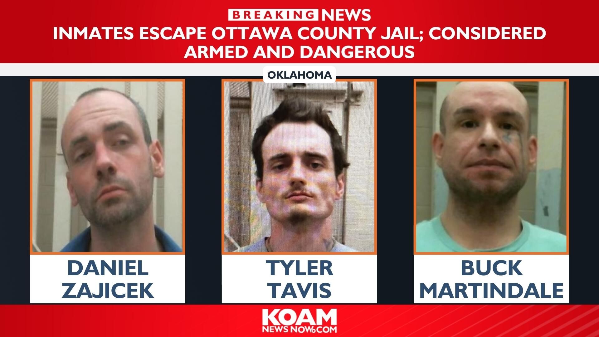 UPDATE: 1 Of 3 Escaped Ottawa County Inmates Captured; Two Remain On ...