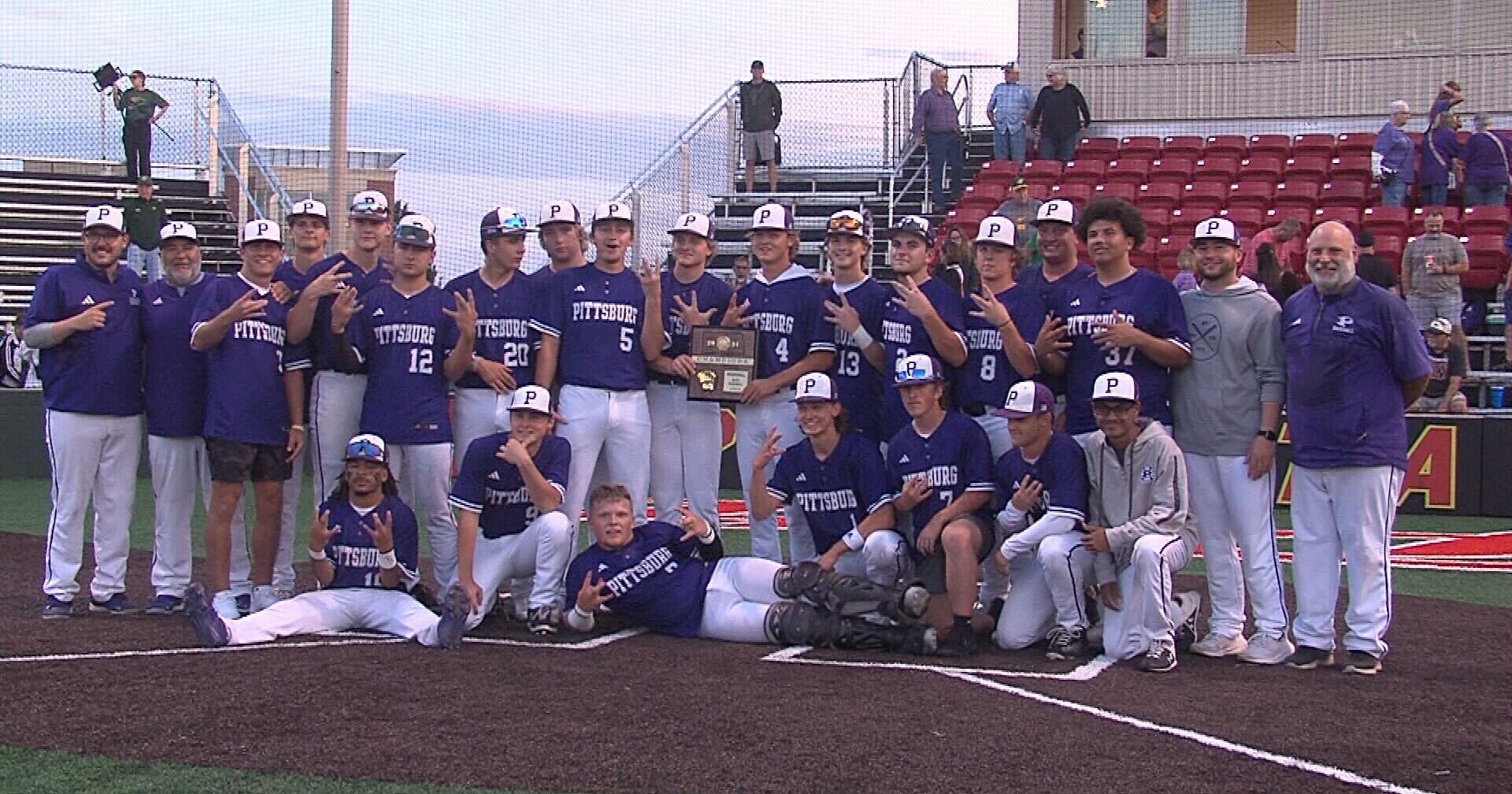 Nine run 2nd inning leads Pittsburg to 5A regional title - Vimarsana News