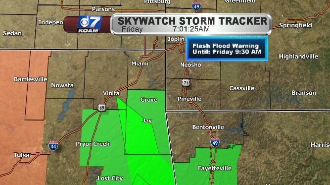 Flash Flood Warnings for Northeast Oklahoma | Weather | koamnewsnow.com