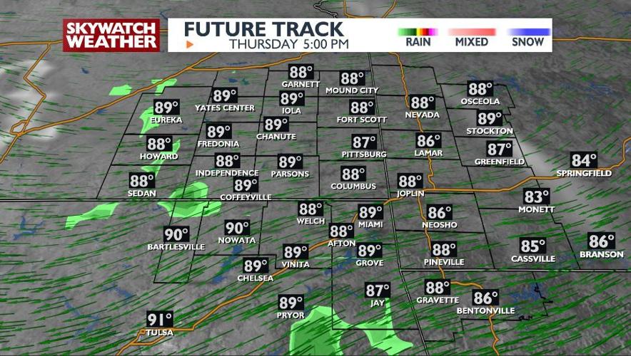 Increasing temperatures and storm chances for our weekend | Top Stories ...