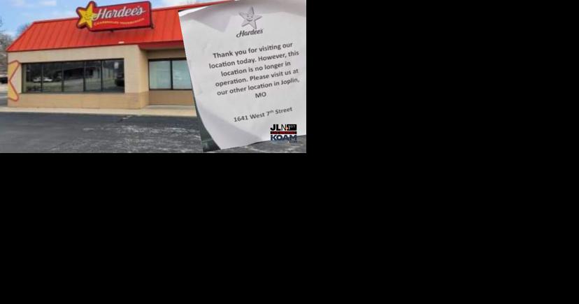 Hardee's closes in Pittsburg, 4th to close in Joplin area | Joplin News First - Vimarsana News