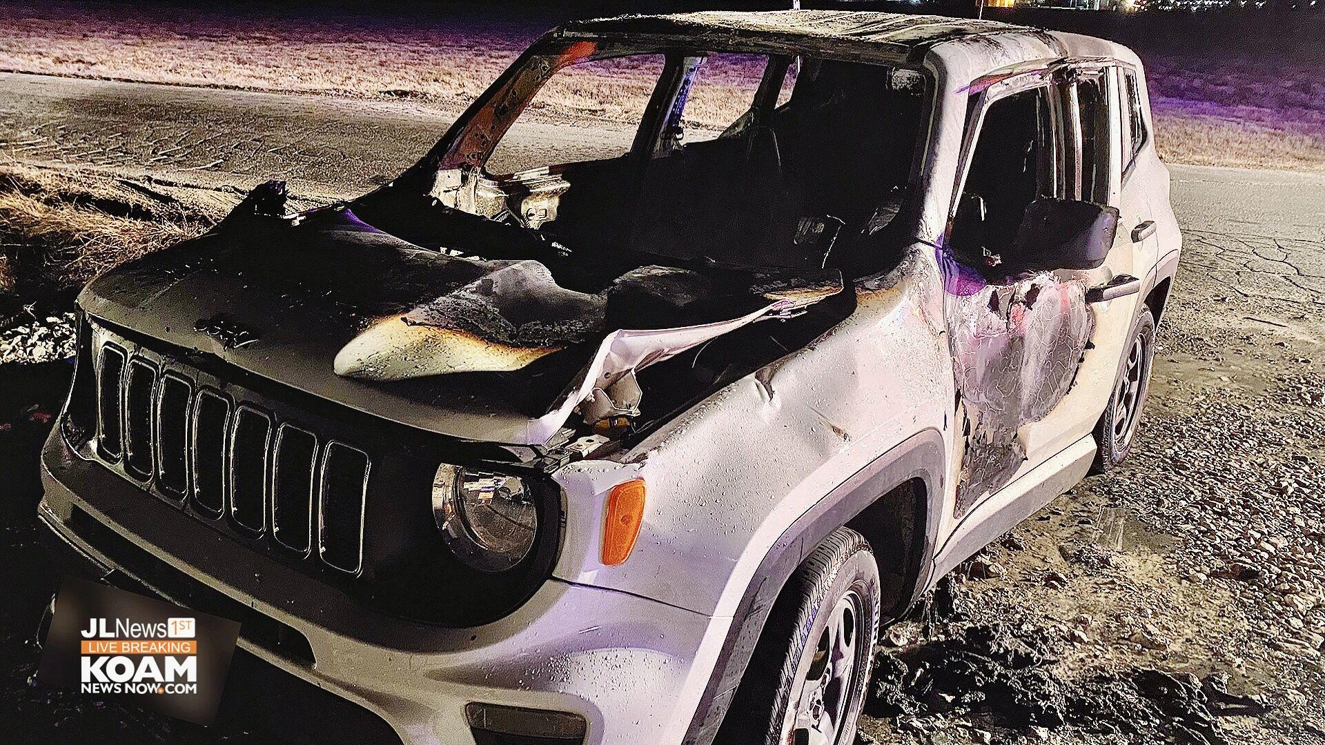 Cell phone charger starts SUV fire in Duenweg Joplin News First