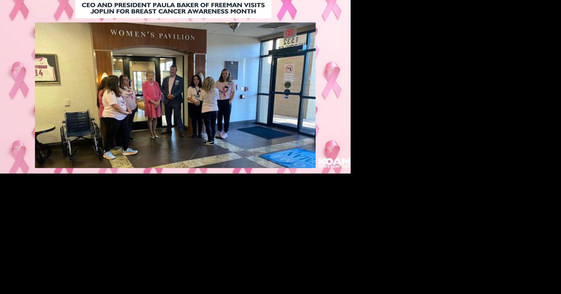 CEO and president Paula Baker of Freeman visits Joplin for Breast