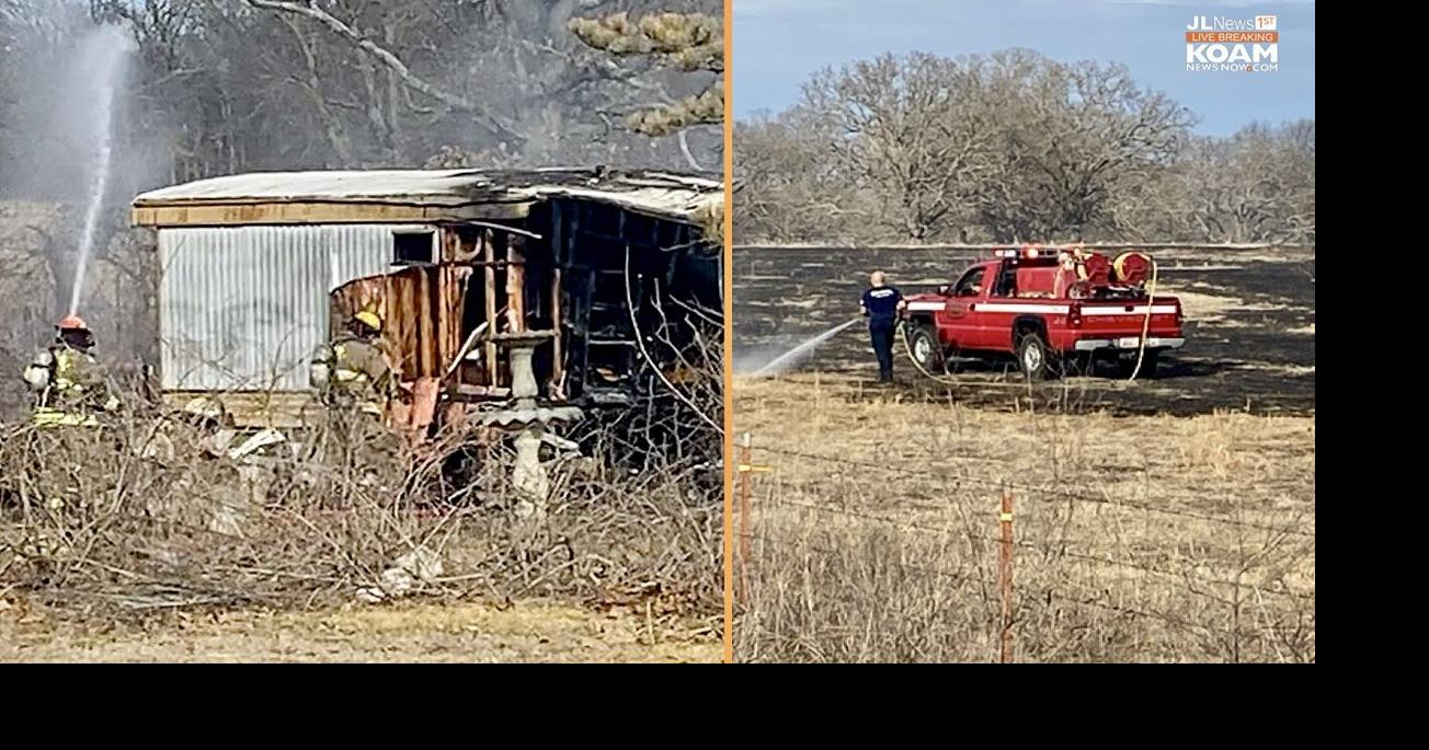Trailer house fire sparks acreslarge grass fire in Newton County