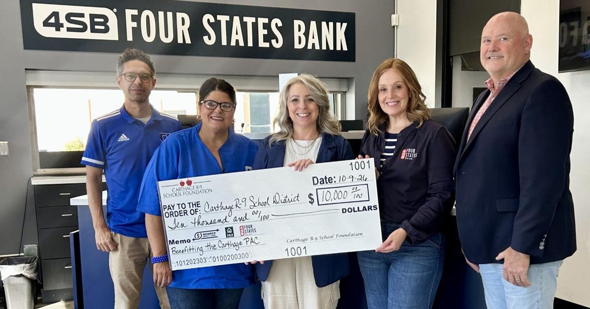 Carthage School District receives $10,000 grant for arts center