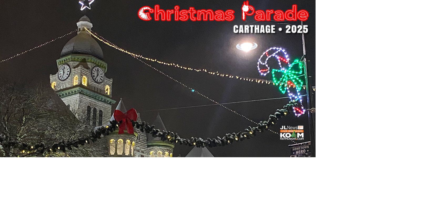 Carthage Christmas Parade 2026