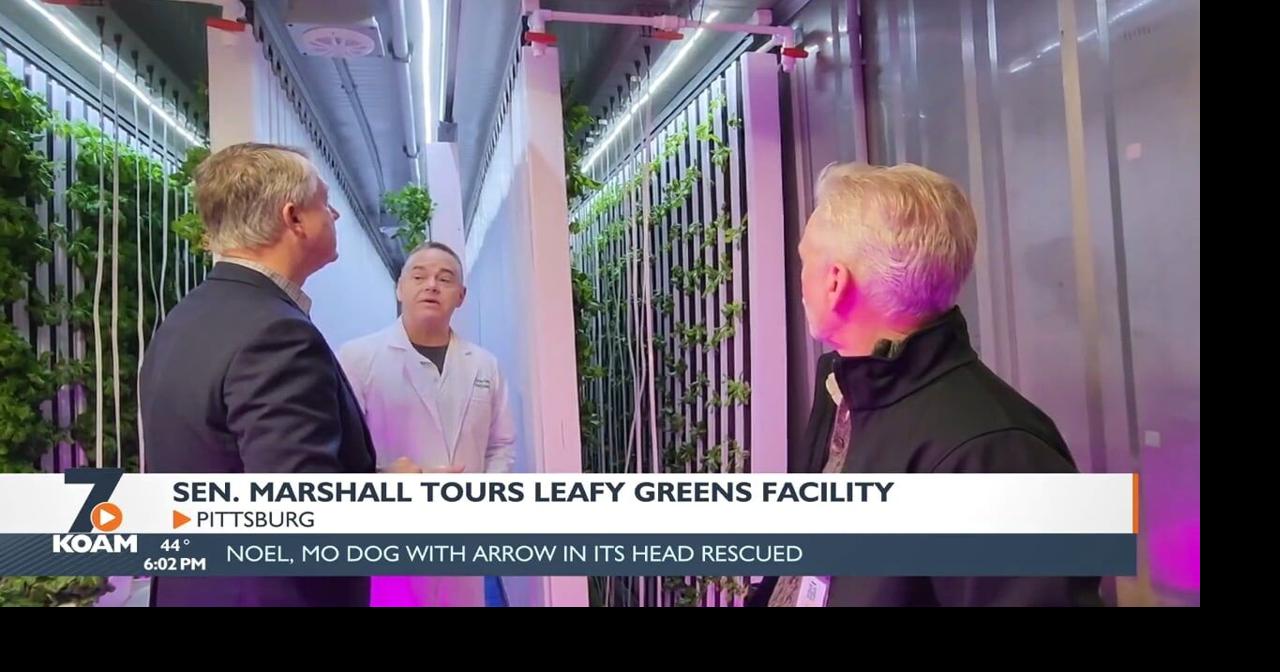 Sen. Roger Marshall visits Leafy Green Farms in Pittsburg