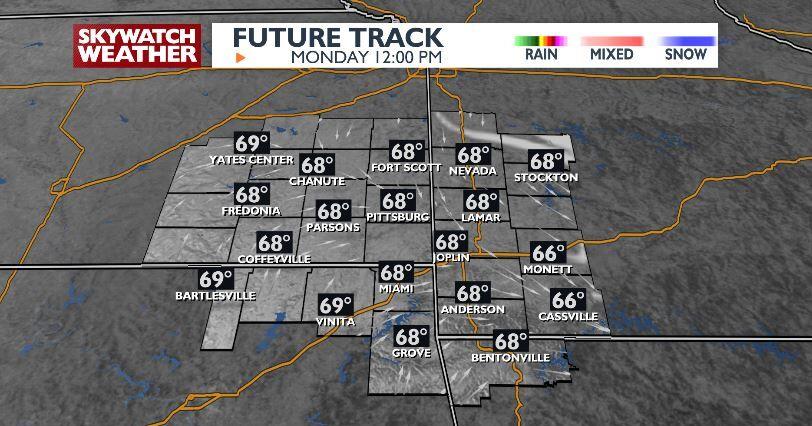 A nice start to the week ahead of more shower & storm chances | Top ...