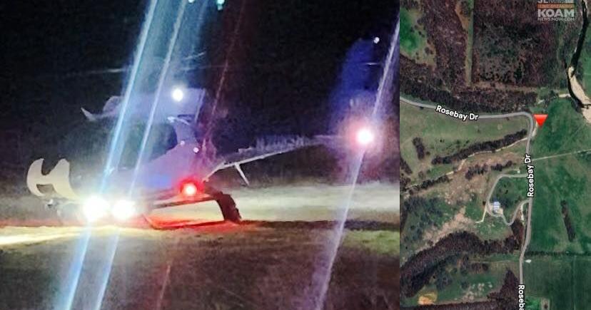 Police pursuit Oklahoma into Missouri; Pickup crashes out into dry creek bed near Seneca