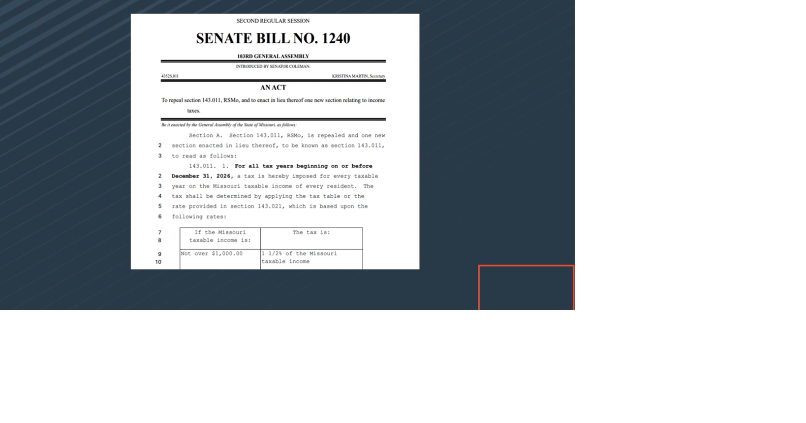 Missouri Lawmakers are back in Jefferson City