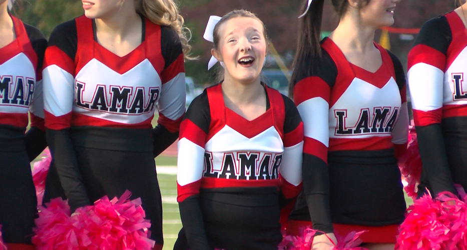 Lillian VanGilder Inspires community as Lamar High cheerleader Local