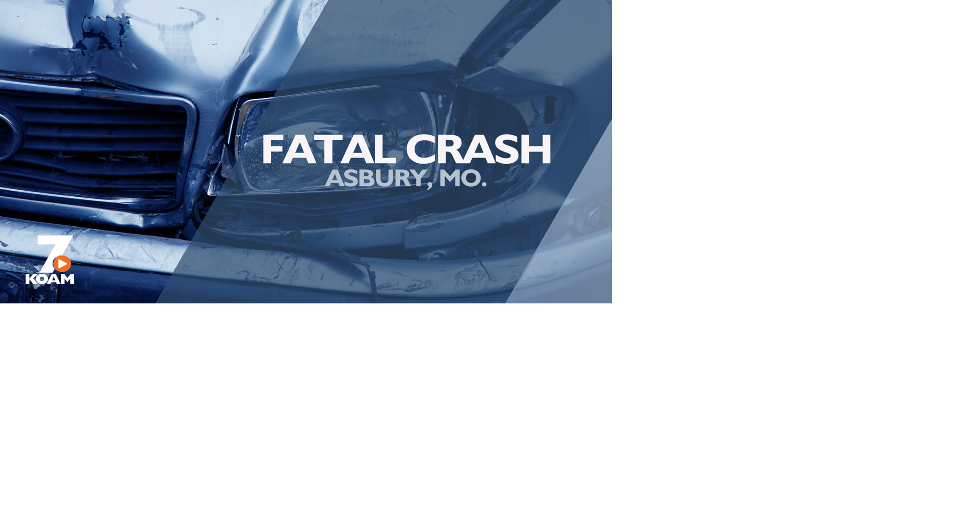 Asbury man dies following singlevehicle crash on Main Street News
