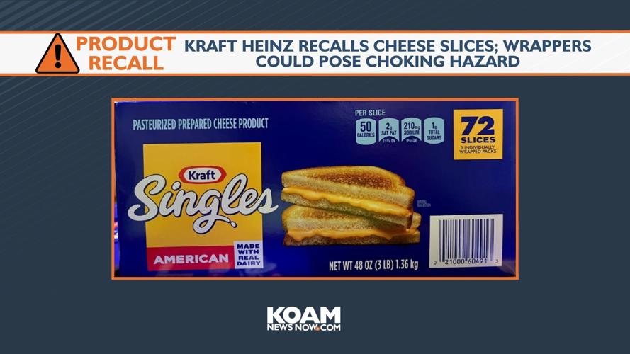 Kraft Heinz recalls some cheese slices; wrappers could pose choking