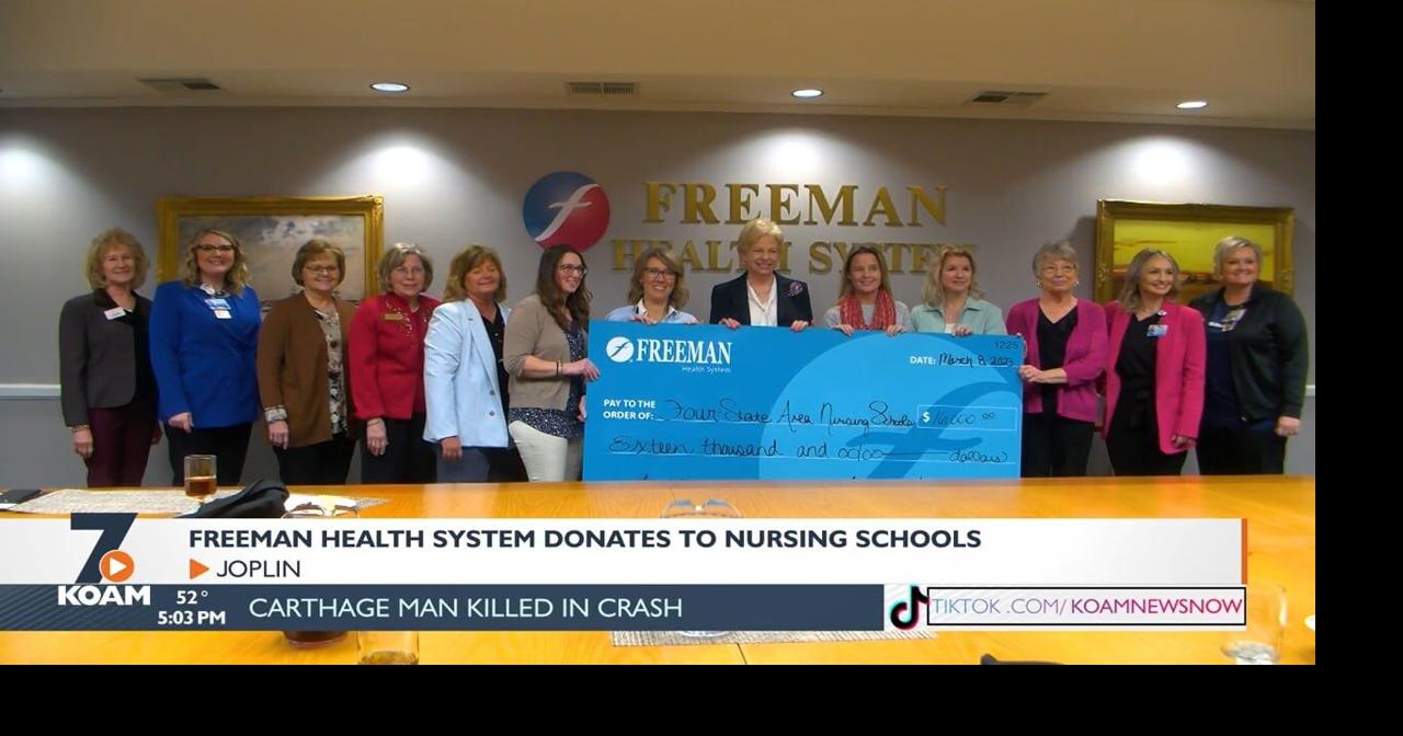 Annual financial efforts from Freeman gives local nursing schools a