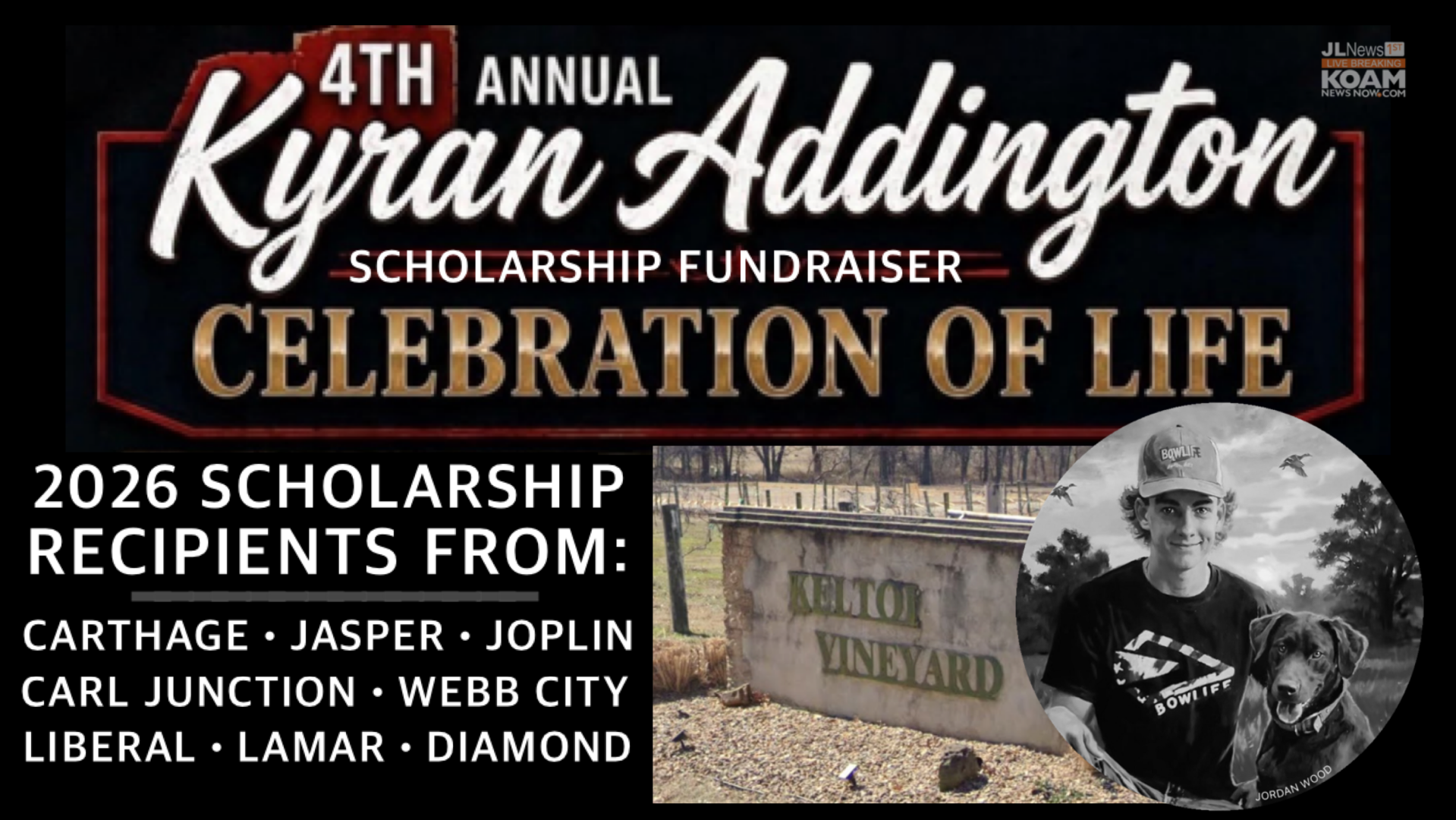 Kyran Addington Scholarship fundraiser event