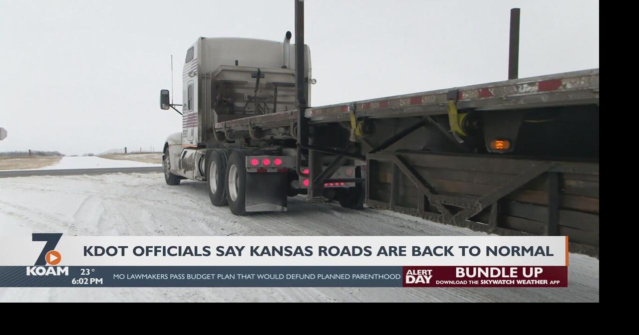 KDOT officials say roads in Kansas are back to ‘seasonal’ Local News