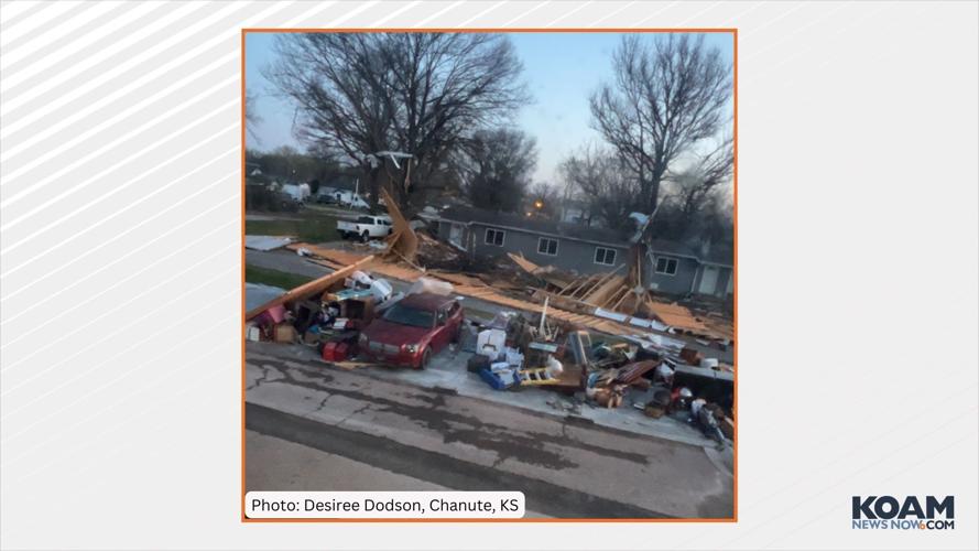 WATCH Chanute bank video shows wind damage, power outage Kansas News