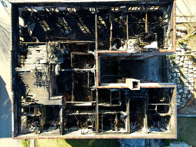 Photographer shares images, drone video of Olivia building damage