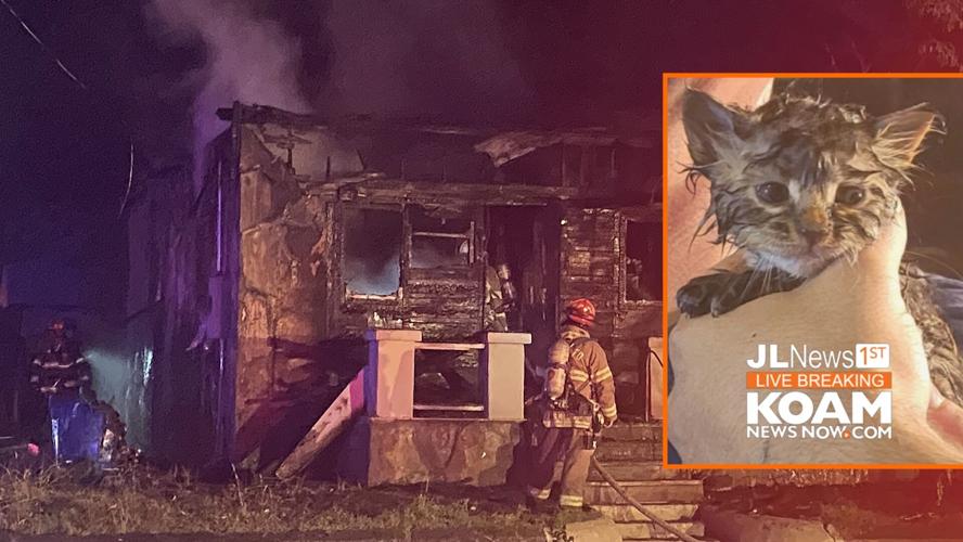 Suspicious house fire on Jackson; Joplin Fire save kitten during