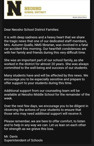 School librarian killed in crash on US 60 between Seneca and Neosho