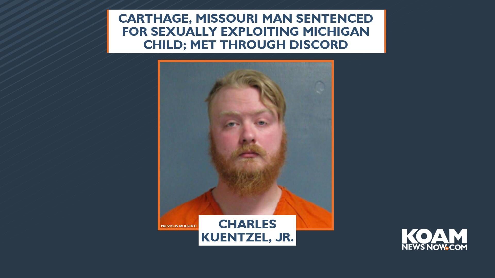 Carthage man sentenced for sexually exploiting Michigan child; met through Discord Crime koamnewsnow