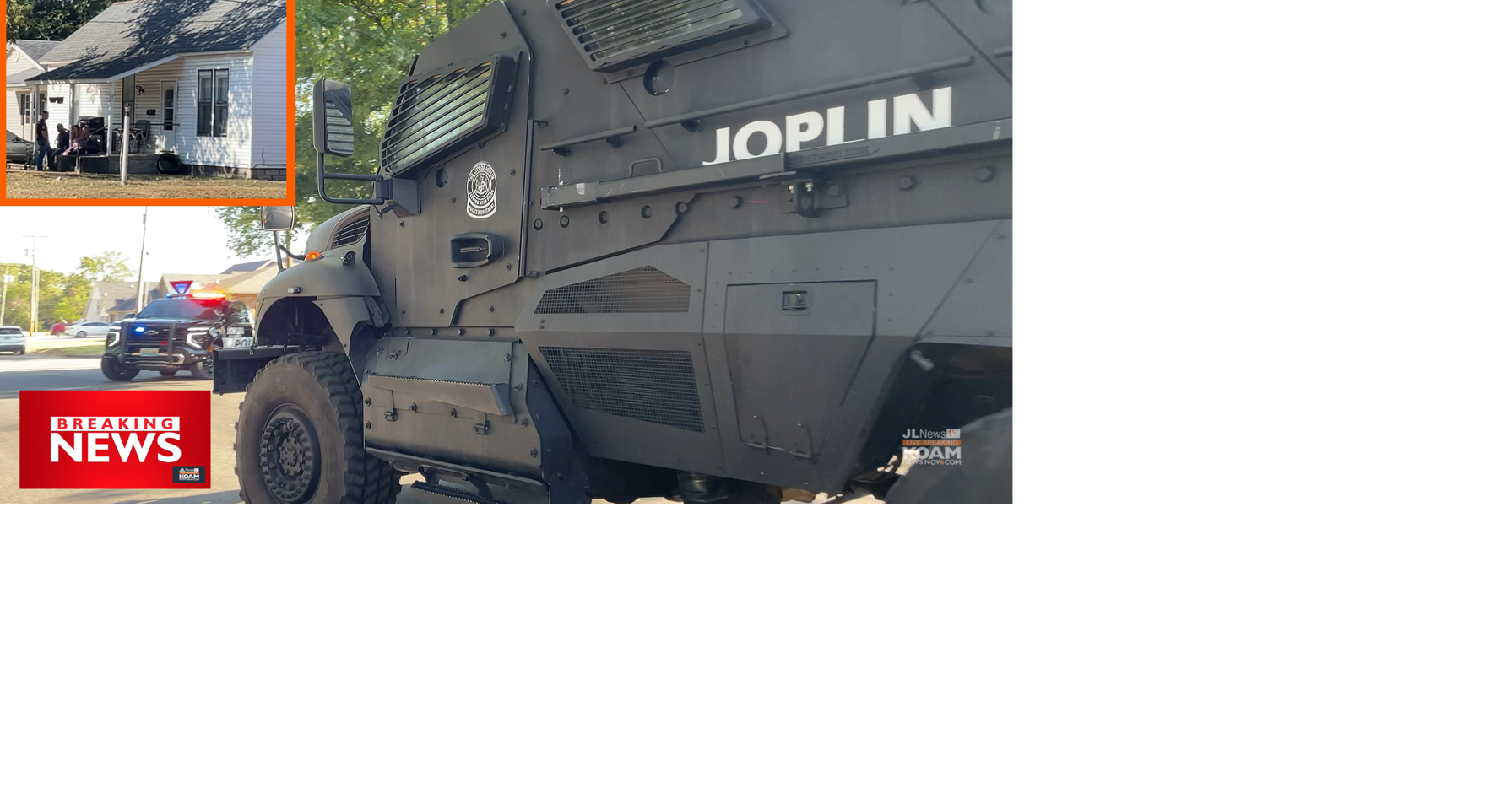 Joplin Police SWAT serve warrant in Campbell Parkway Neighborhood