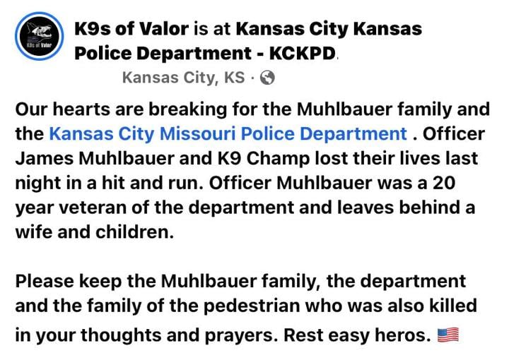 Police officer and K9 killed in Kansas City crash | Auto-accident ...