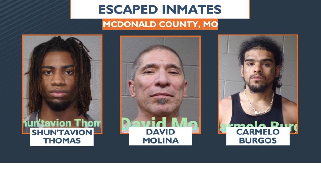 McDonald County authorities release update on search for escaped