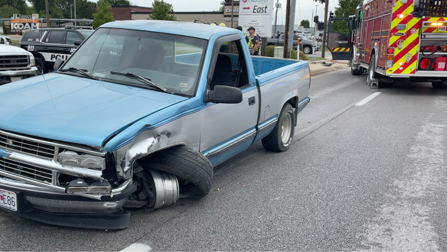 Collicide Pickup and car collide in Joplin | Joplin News First | koamnewsnow.com